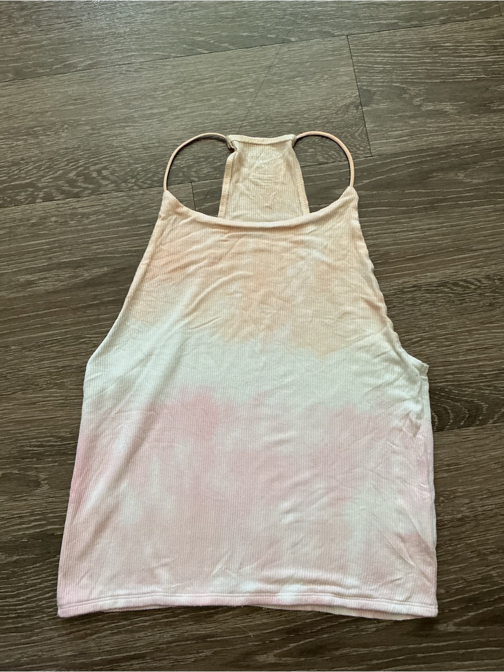 Women's Pink Tie-Dye Racerback Tank Top